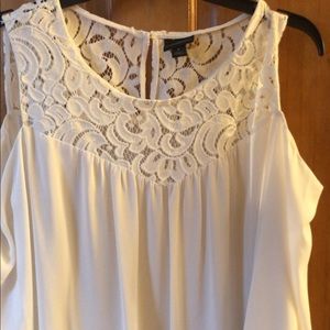 Boutique brand cold shoulder blouse